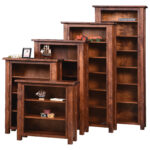 Hand Hewn Hardwood Bookcases