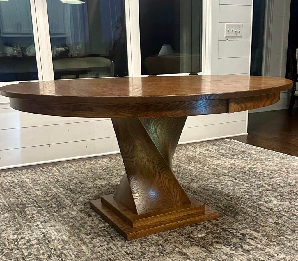 Oak wood with sealy stain