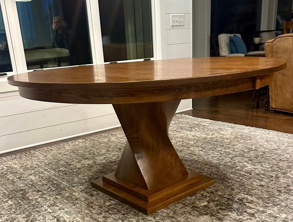 Oak wood with sealy stain