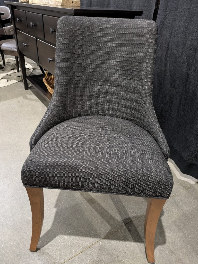 Cherry, Sealy Stain, Black Fabric