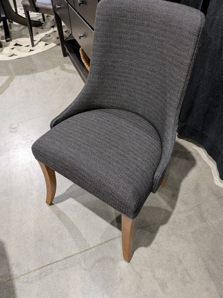 Cherry, Sealy Stain, Black Fabric