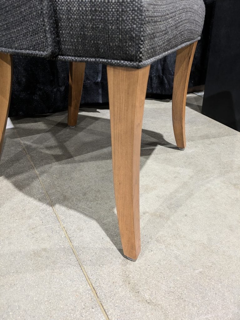 Cherry, Sealy Stain, Black Fabric