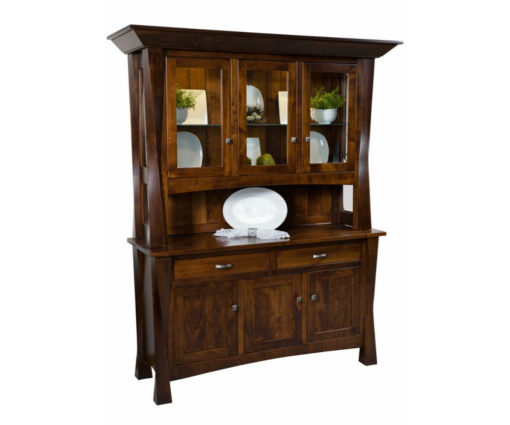 Concord Hutch with 3 Doors - Asbury Brown