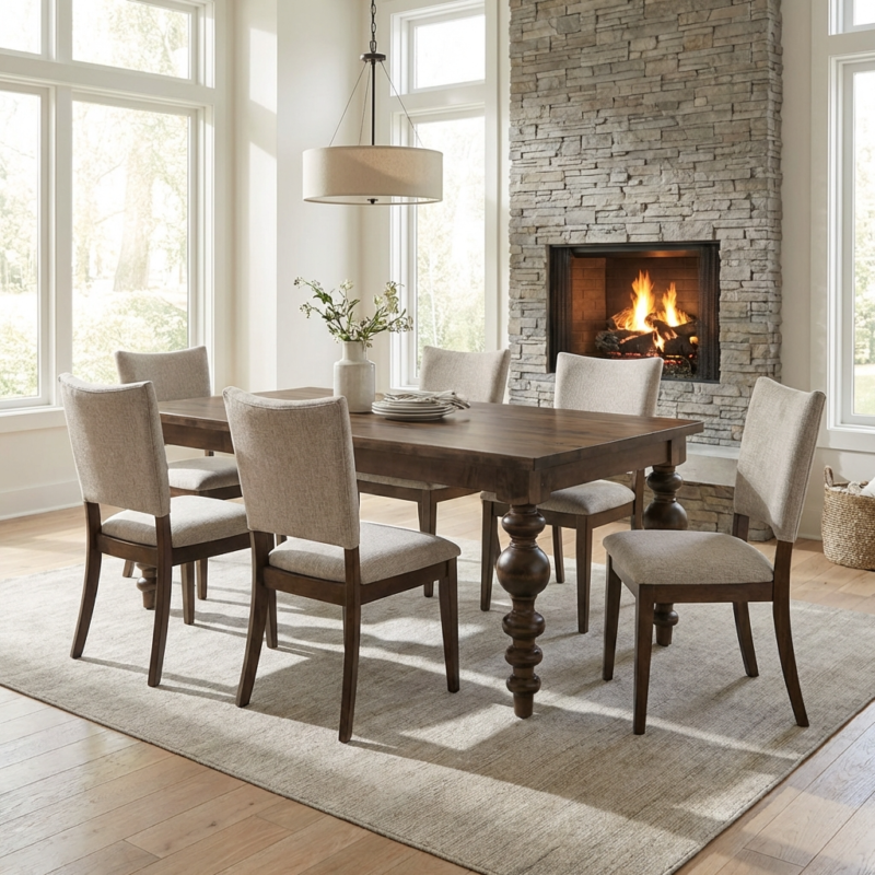 Isabelle Turned Leg Table