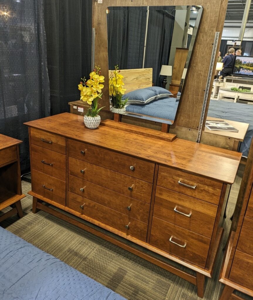 Terence 10 Drawer Dresser - Sap Cherry Copper Stain