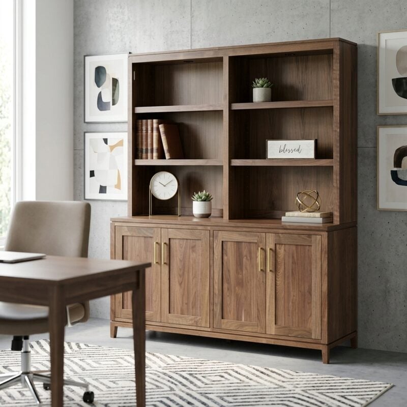 Vincent Double Bookcase