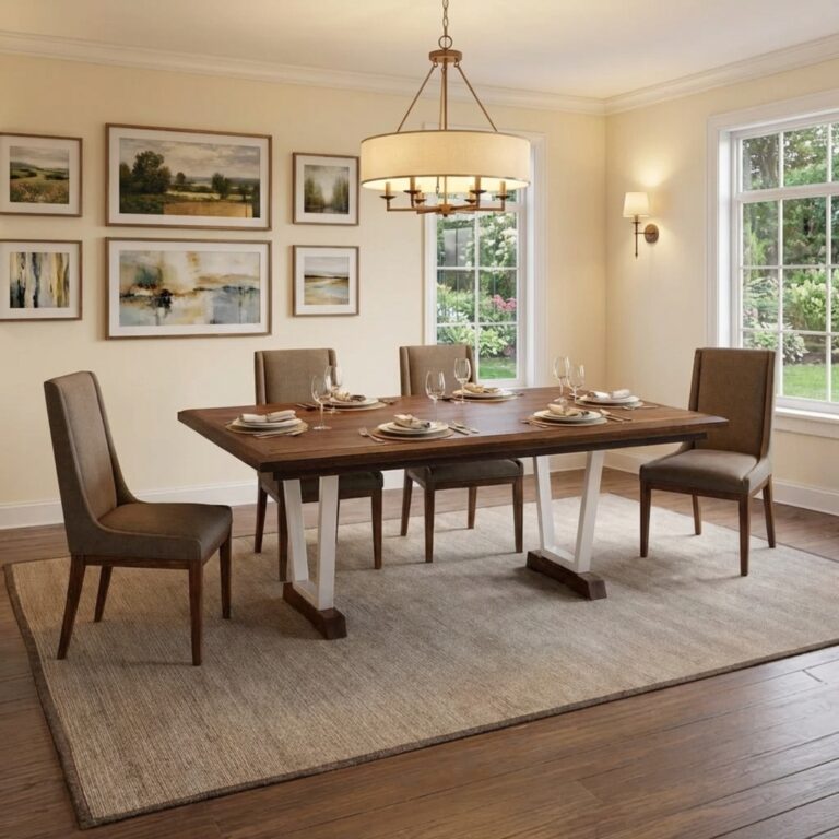 Sienna Table - modern table with metal legs - CCF