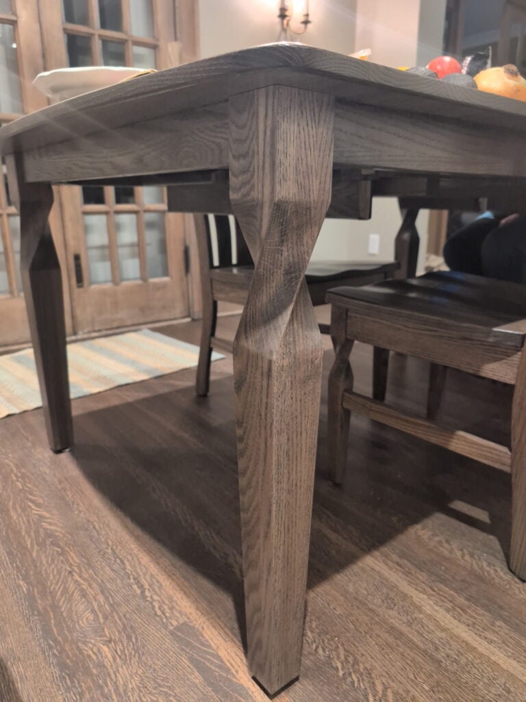 Shown in Oak Wood with Carbon Stain