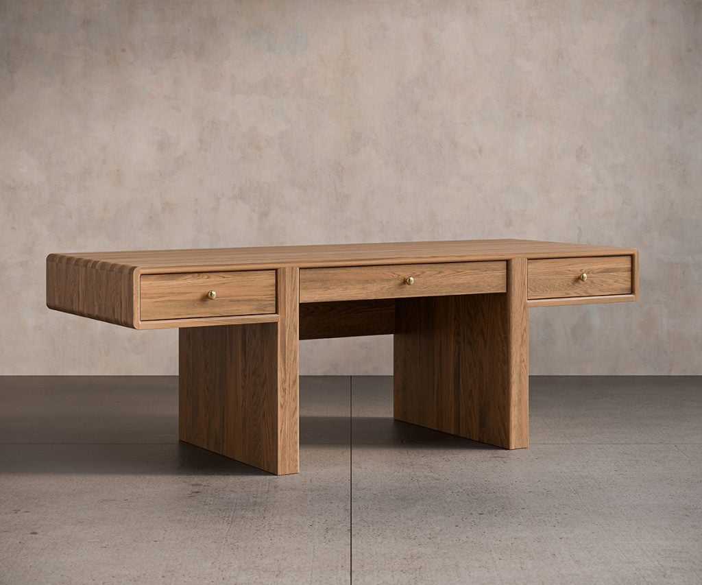 Rustic White Oak - Harvest Stain - Gold-Knob