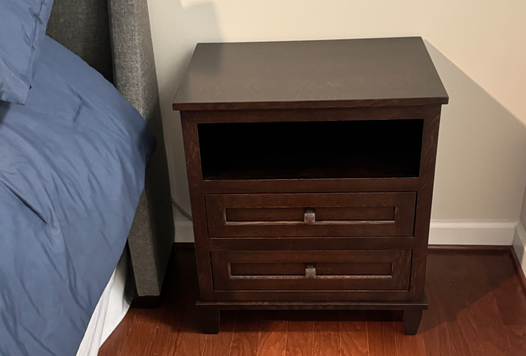 Quarter Sawn White Oak Nightstand in Onyx