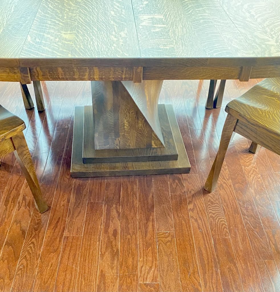 Quarter Sawn White Oak Table in Michael's Cherry