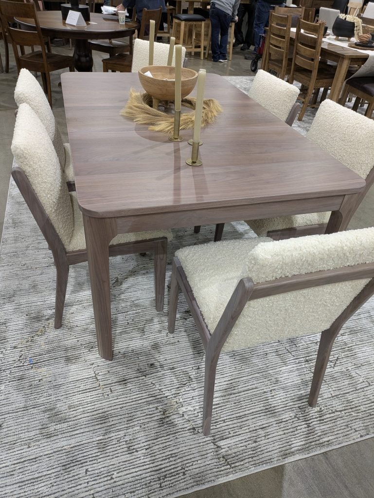 Walnut Table in Stain Color Bamboo