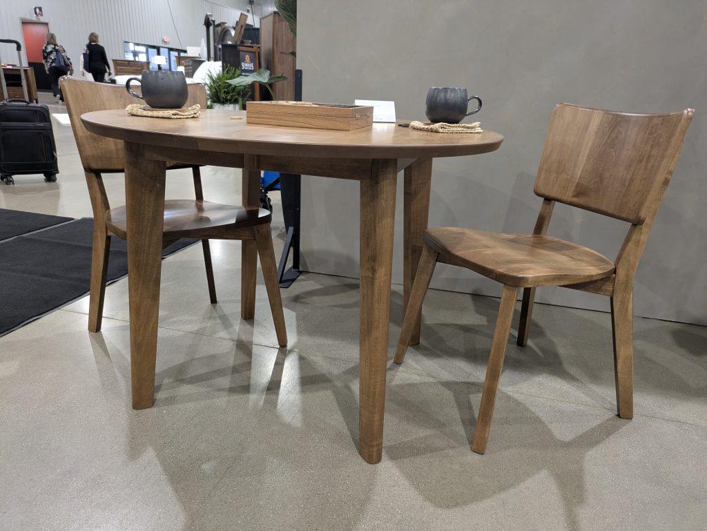 Wren Table - Brown Maple in Medium Walnut Stain