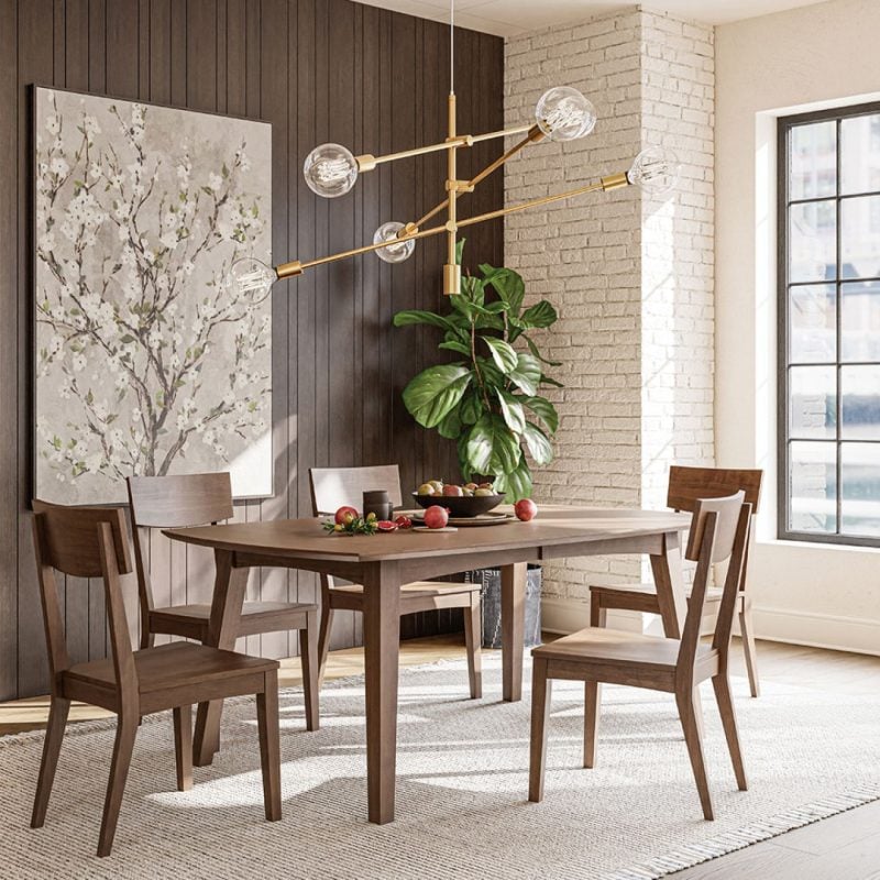 Burton Table made from Brown Maple with Sandstone stain