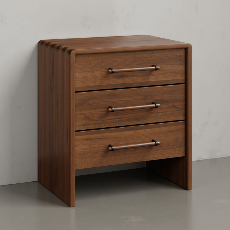 Amy 3 Drawer Nightstand