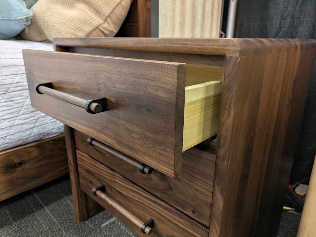 Shown in Rustic Walnut Natural Stain