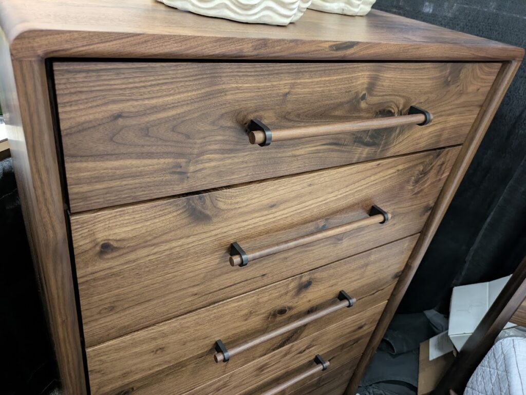 Shown in Rustic Walnut Natural Stain
