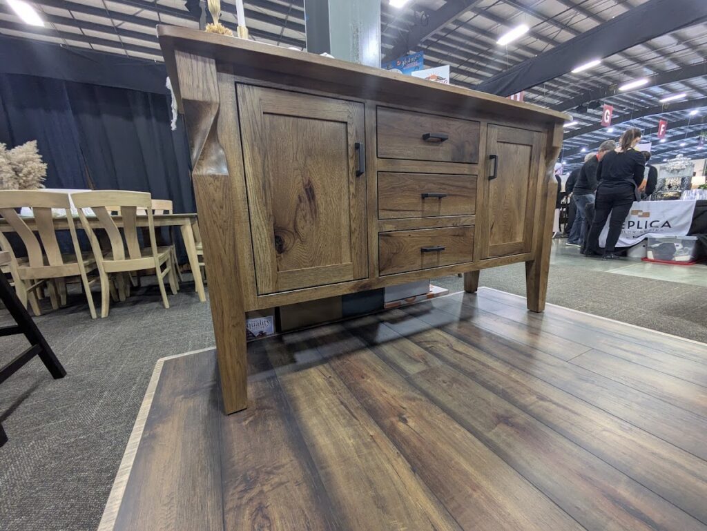 Shown in Rustic Hickory Cappuccino Stain