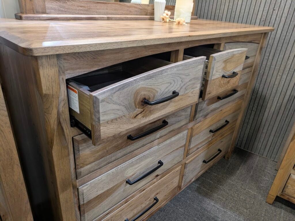 Shown in Rustic Hickory Cappuccino Stain