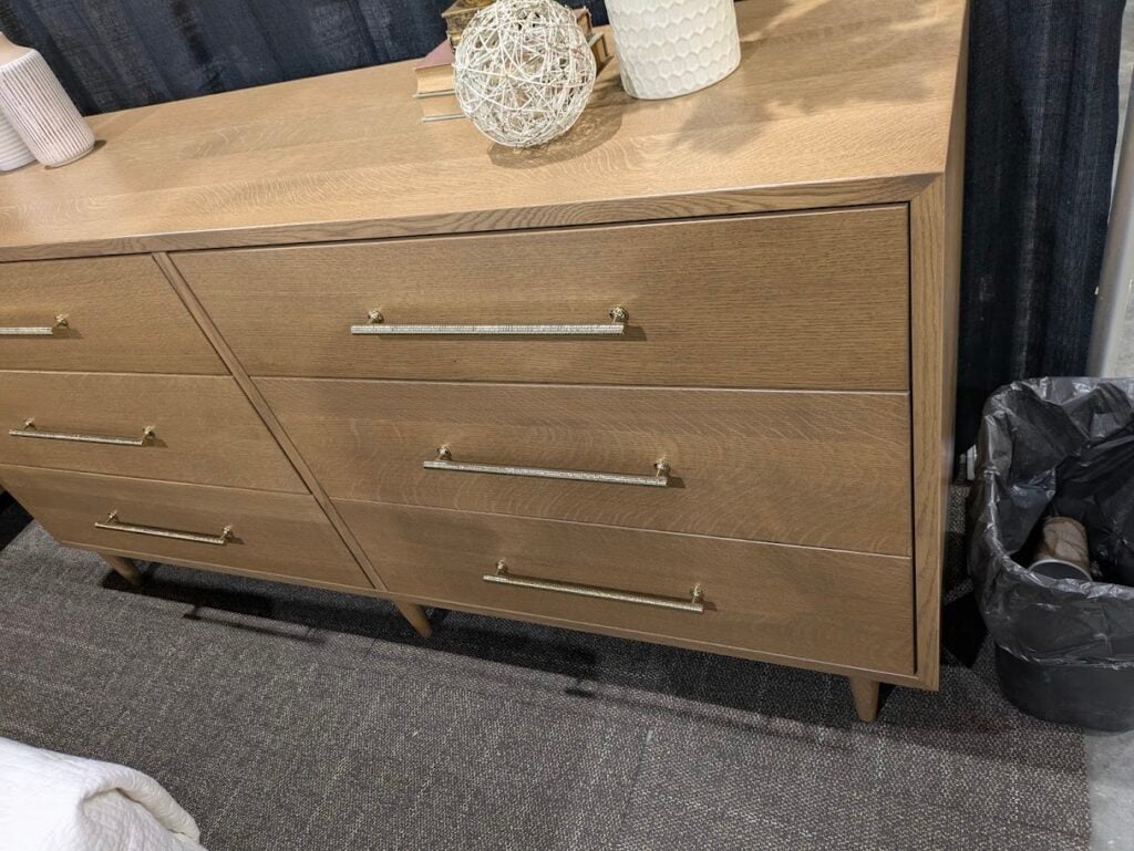 Shown in Quarter Sawn White Oak Sand Stain