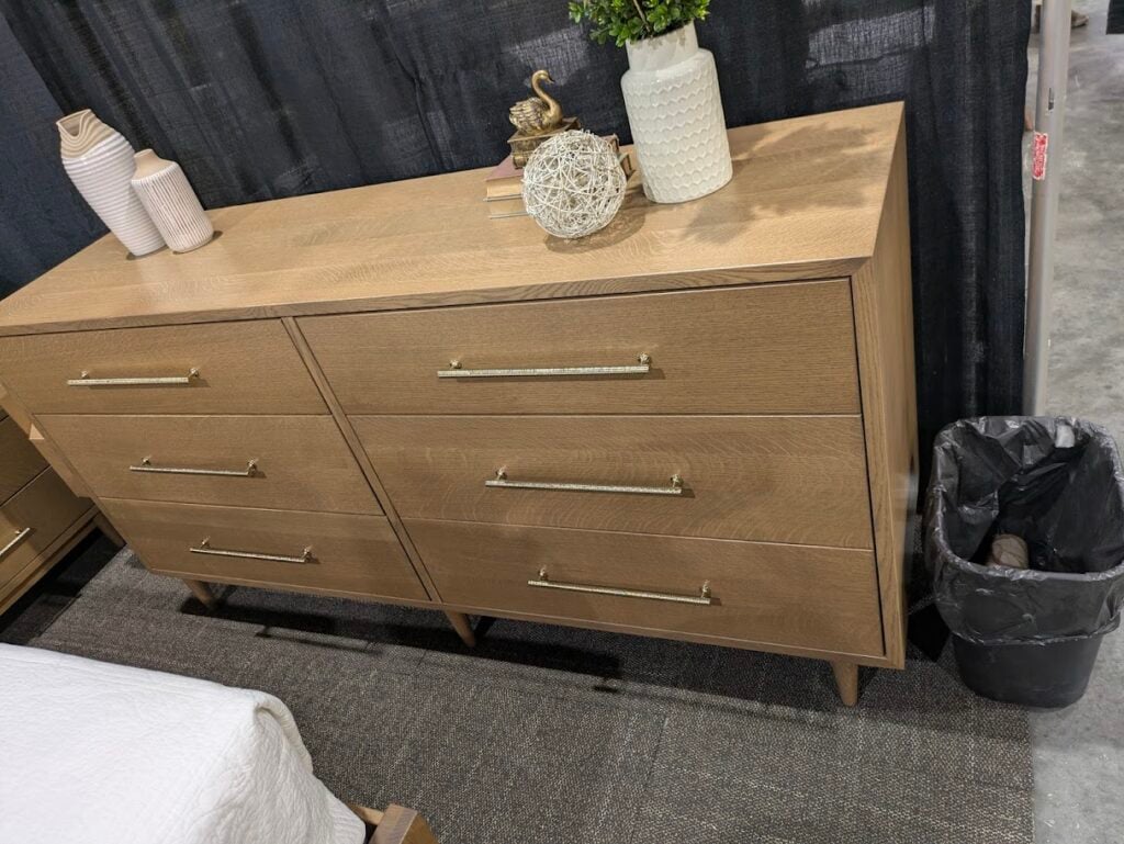 Shown in Quarter Sawn White Oak Sand Stain