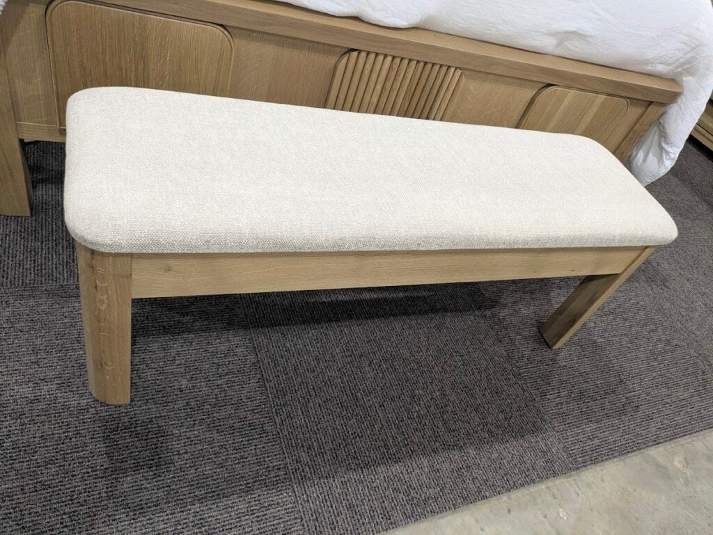 Shown in quarter sawn white oak wicker stain