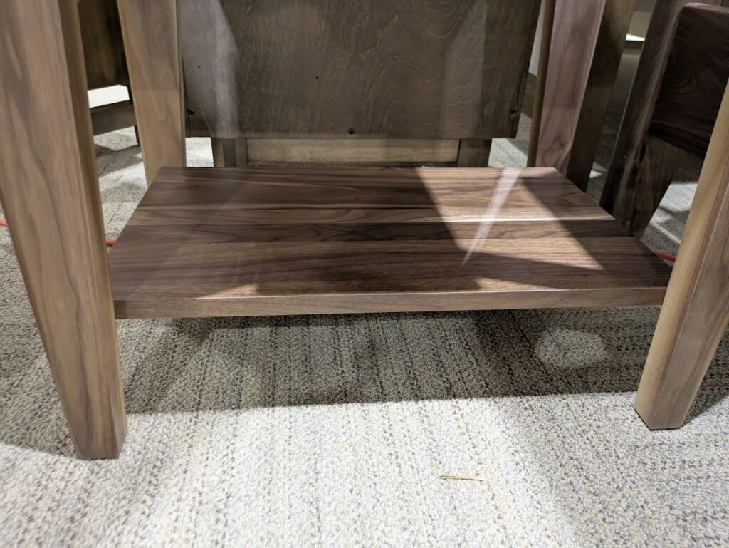 Shown in Natural Walnut