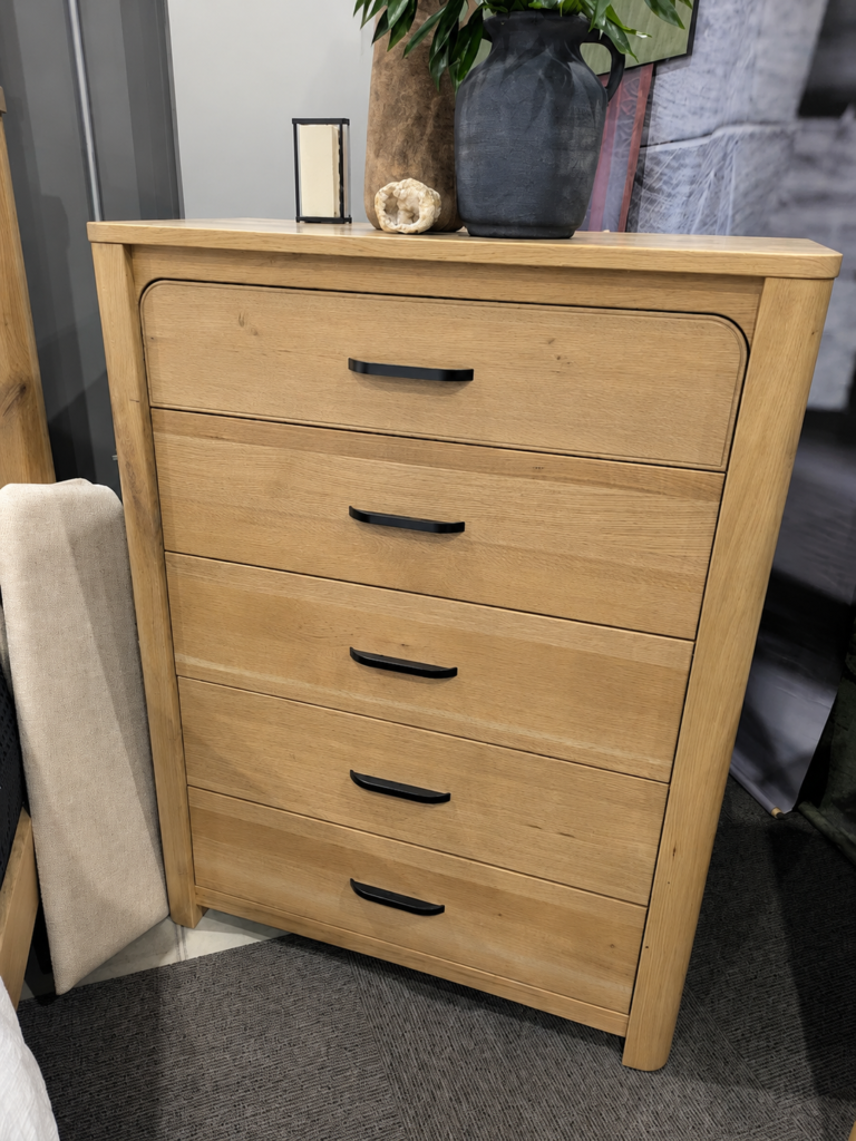 Shown in quarter sawn white oak wicker stain