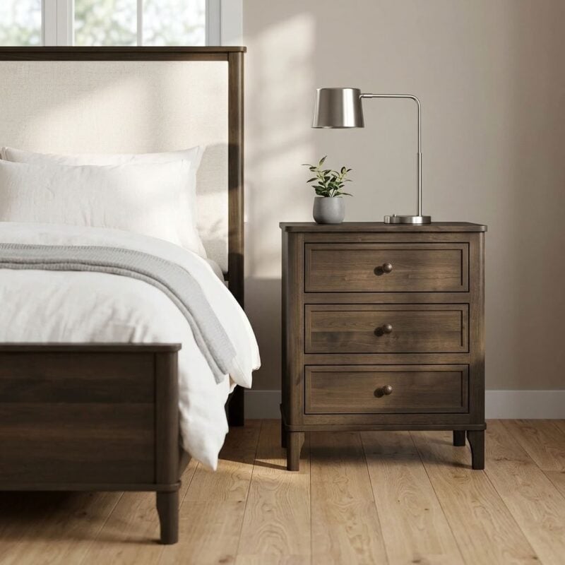 Hannah 3 Drawer Nightstand